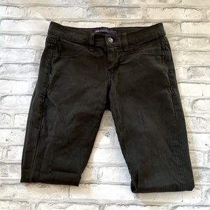 Dark Grey/Green Skinny Jeans